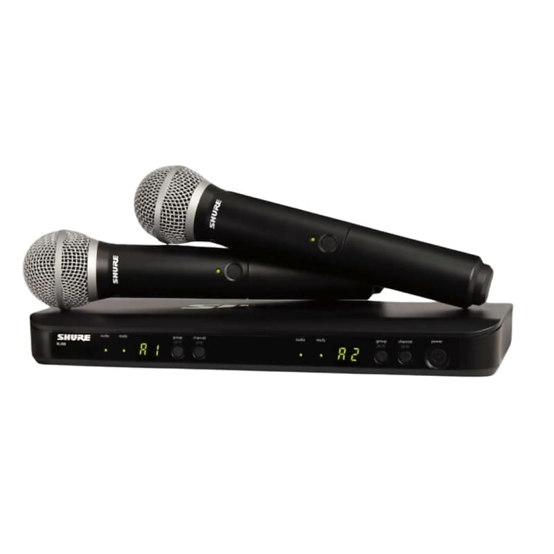 Shure BLX288/PG58 Dual Channel Wireless Handheld Microphone | Reverb