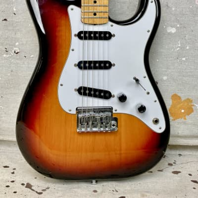 1980's Fender Stratocaster 2 Knob Dan Smith Strat Sunburst 1983-1984 image 4