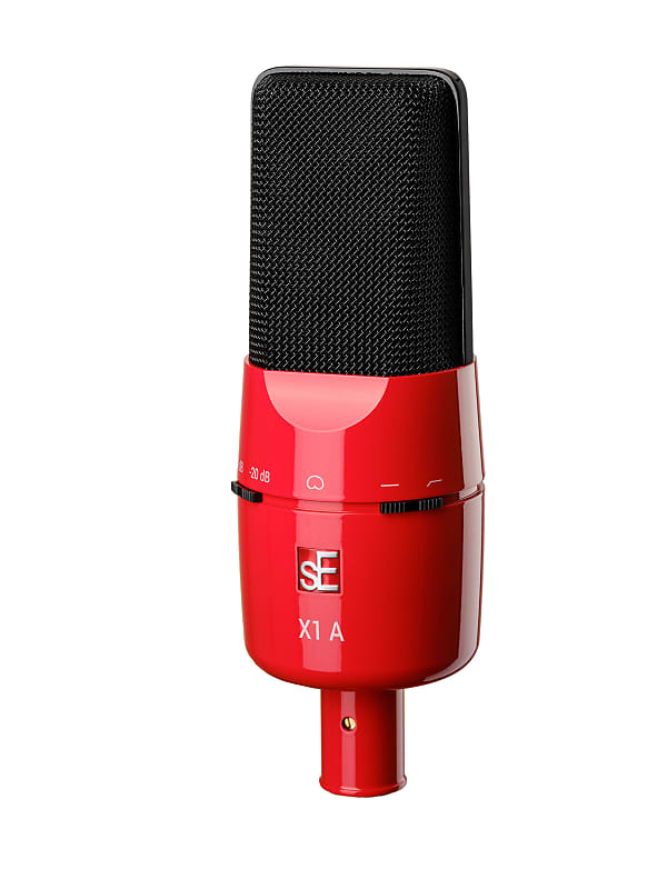 sE Electronics X1 Series Condenser Microphone and Clip Red image 1