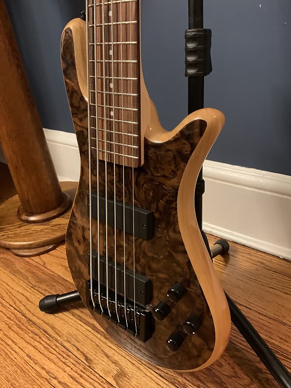 Spector Legend 6 Classic six string bass 2018 Natural Walnut Burl Gloss