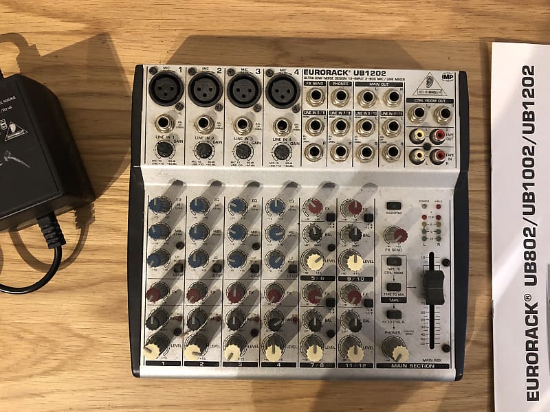 Eurorack UB1202 12Input Mixer mid 2000's Good condition Reverb UK
