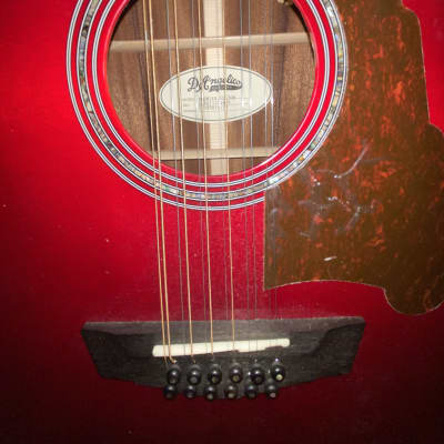D'Angelico 12 String Premier Fulton  Red image 4