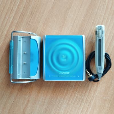 Victor XM PX 501 2002 - Victor Walkman Portable mini disc Player XM PX 501 blue Working video test for sale