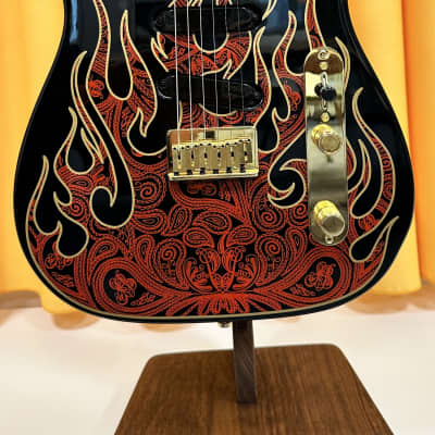 Fender James Burton Artist Series Signature Telecaster Red Paisley Flames image 4