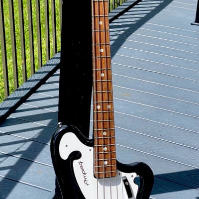 Ampeg AEB-1 Bass 1966 - the 90th Bass made in a factory Black finish & White pickgard from its original NC Sales Rep owner ! image 8