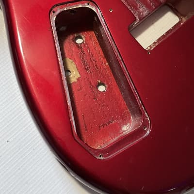 1980's Made in Japan Kramer Focus 2000 Candy Apple Red Guitar Body Floyd Ready image 19