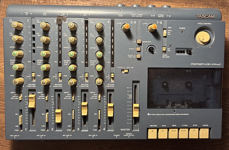 Tascam PORTA STUDIO 414 MKⅡ MTR レコーダー Tascam 414 Tape Cassette Portastudio mkII 4 track recorder