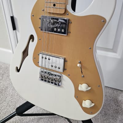 Fender Thinline 1972 Reissue - Transparent Blonde Ash (1 of 200 made!) WITH H/S Black Tolex Case image 3