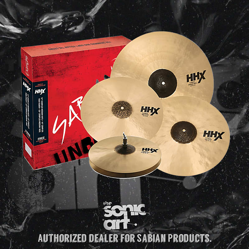 Sabian 15005XCNP HHX Complex 5-Piece Promotional Set Cymbal image 1
