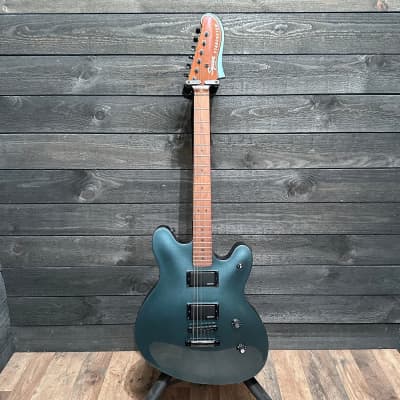Fender Squier Contemporary Active Starcaster Semi Hollow body Electric Guitar - Gunmetal Metallic image 8