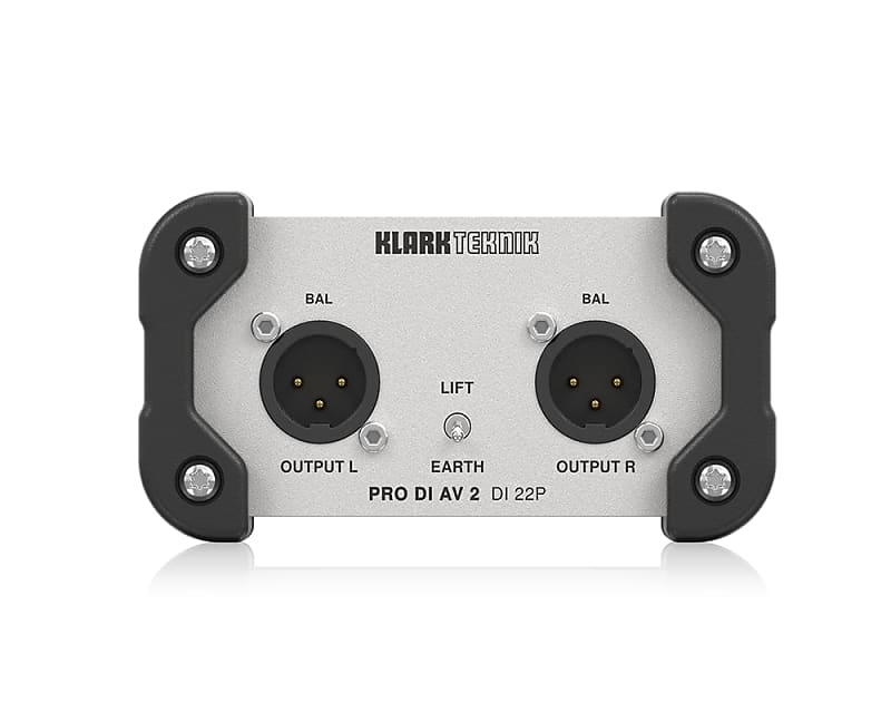 Klark Teknik PRO DI AV 2 DI 22P Passive Stereo DI Box | Reverb