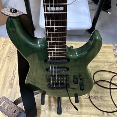 ESP LTD Mirage 1996 guitar MIJ- Swamp ash green image 16