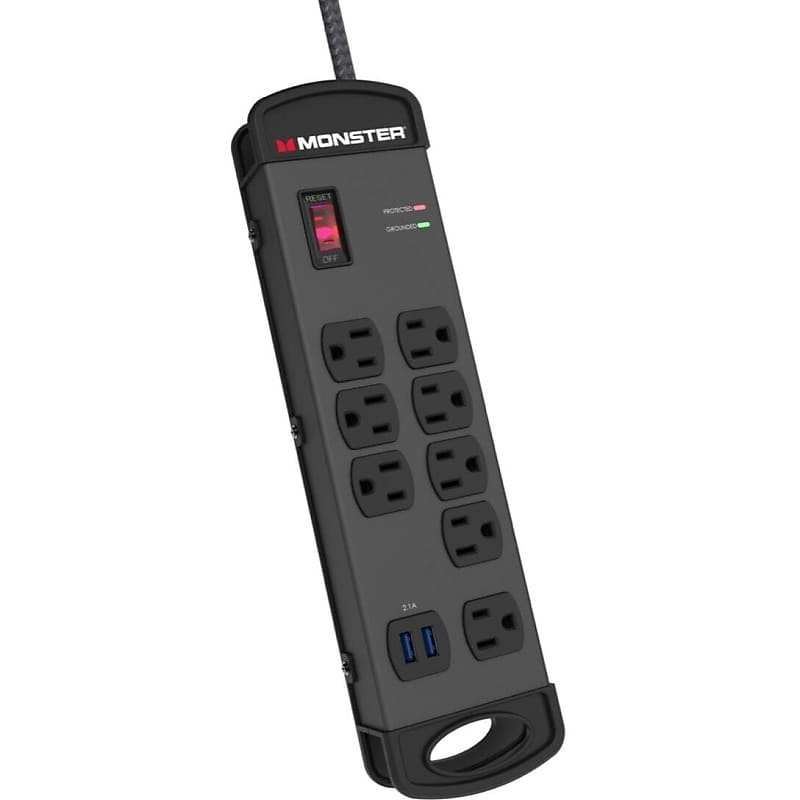 Livewire Power Strip and Surge Protection With 10' Cord