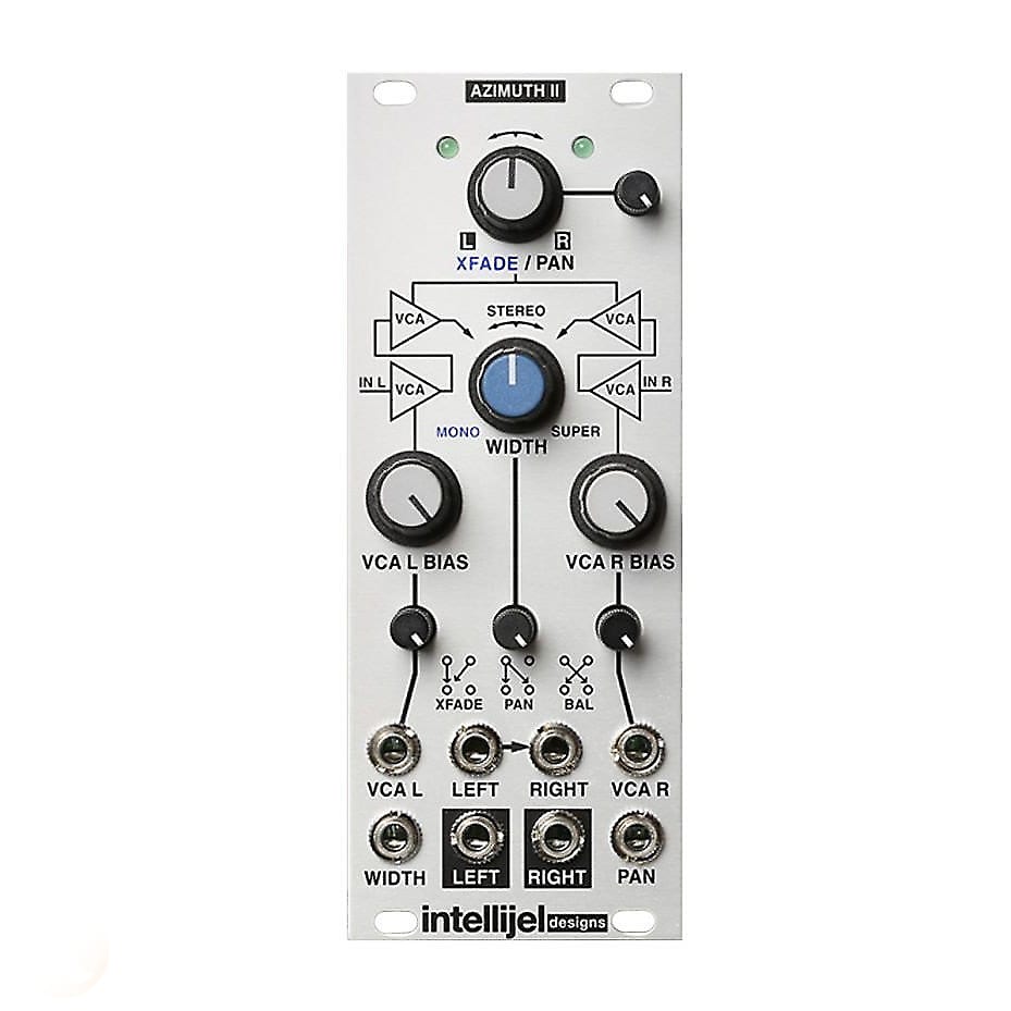 Intellijel Azimuth II Dual VCA / Pan / Balance / Crossfade / Stereo  Enhancer Eurorack Synth Module | Reverb