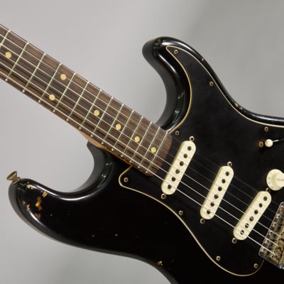 Fender stratocaster Limited Dual Mag II  2020 Relic Aged Black Over 3Color Sunburst image 5