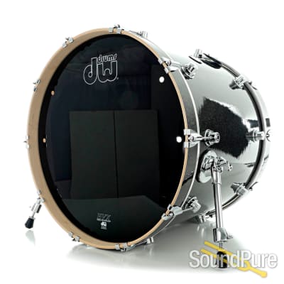 DW 3pc Performance Series Drum Set Pewter Sparkle 12/16/22 image 2