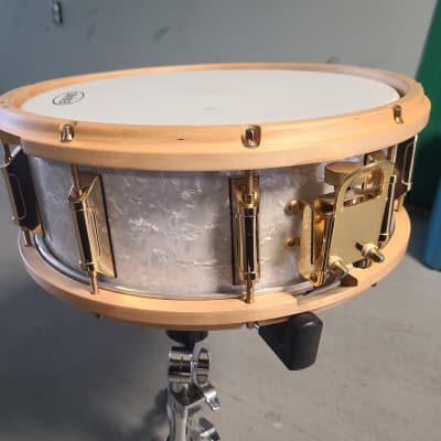 Remo Louie Bellson Signature 1999 White Marine Pearl WMP 5,5x14 image 4