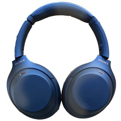 Sony - WH-1000XM4 Wireless Noise-Cancelling Over-the-Ear Headphones -  Midnight Blue