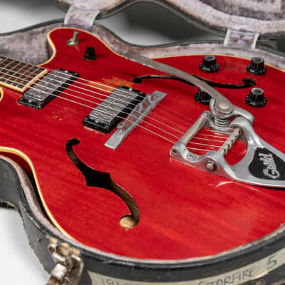 1967 Guild Starfire V Cherry Red Vintage Guitar w/OHSC image 6