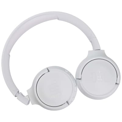 JBL Tune 510BT Wireless On-Ear Headphones (White) + JBL Go 2 Wireless Waterproof Speaker Cyan image 5