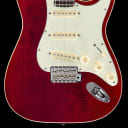 Fender LIMITED EDITION AERODYNE Classic Strat Flame Maple Top Crimson Red Trans - JD18015454 - 7.43 lbs