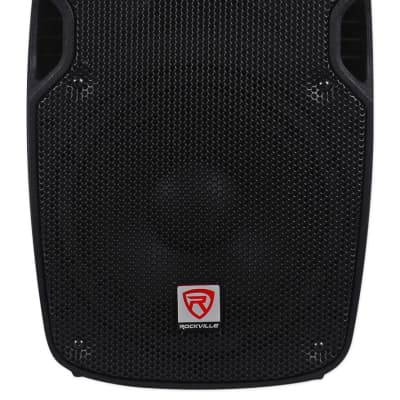 2) Rockville SPG84 8“ 800W 4 Ohm PA Speakers ABS Cabinet+RPA4 1000w Amplifier image 2