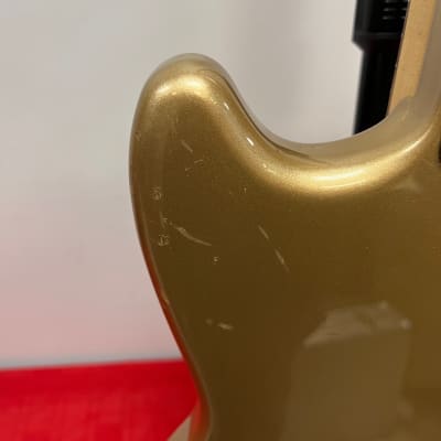 Fender Mexican 75th Anniversary Mustang Electric Guitar Firemist Gold 2021 image 19