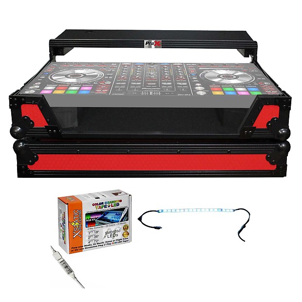 ProX XS-DDJSXWLTRB Road Case for Pioneer DDJ-SX/RX with Laptop Shelf and Wheels image 1