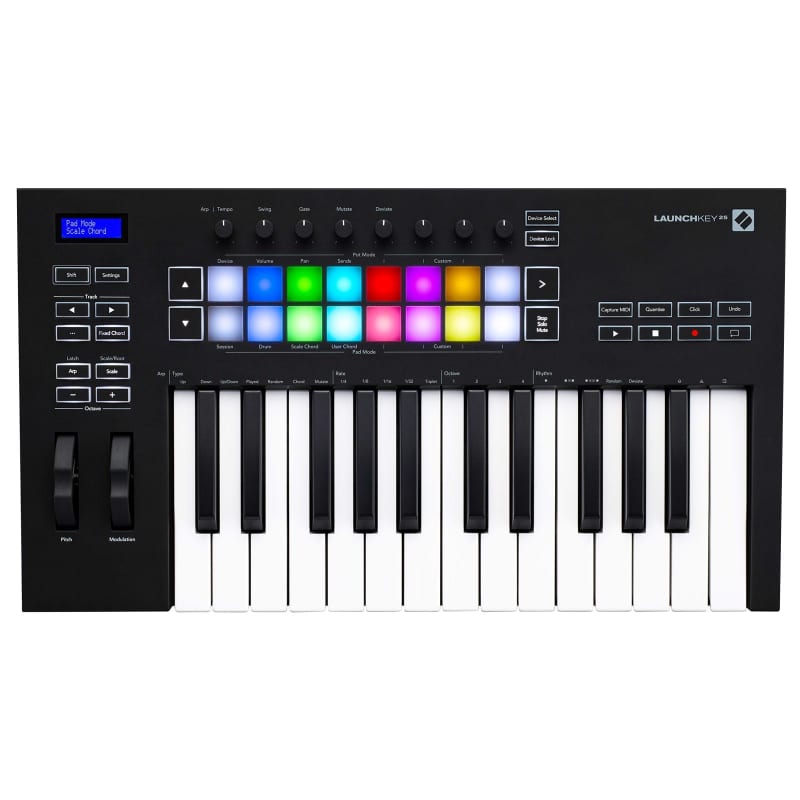 Novation Launch Control XL MIDI USB Ableton Live Controller with Headphones  and Knox Gear 4-Port USB 3.0 Hub Bundle