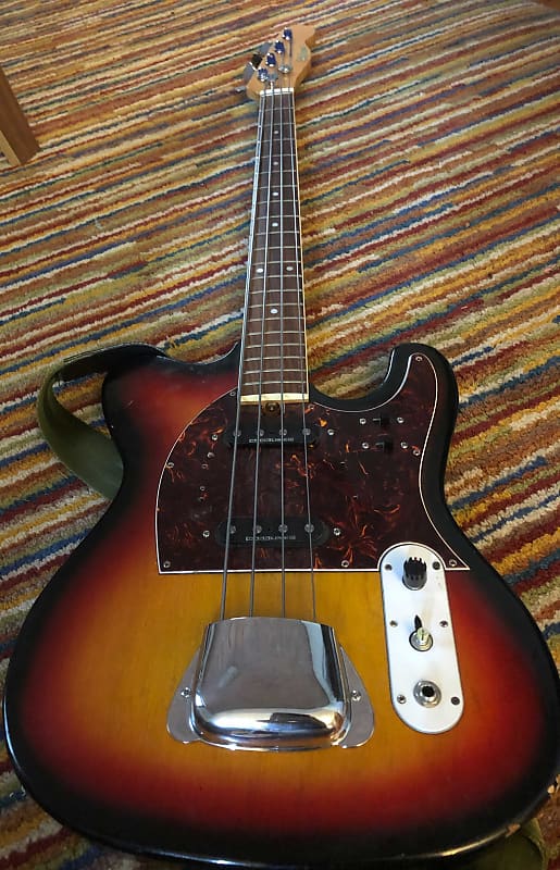 Hohner Rare'78 Hohner Tele Telecaster Vintage Sunburst Bass Guitar image 1