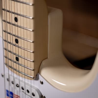 Fender  Eric Clapton Stratocaster, Maple FB, Olympic White image 6