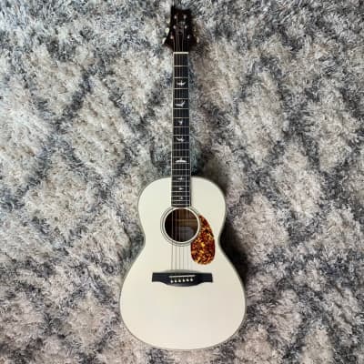PRS Paul Reed Smith SE P20E Acoustic Electric Parlor Guitar, Antique White image 2