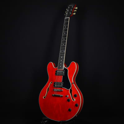Eastman T386 Semi-Hollow Thinline Ebony Fingerboard Kent Armstrong Humbuckers Red 2023 (P2202623) image 9