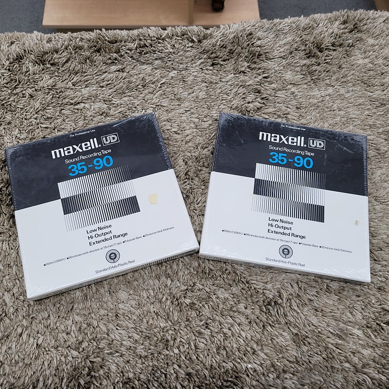 Maxell UD 35-90 1/4&quot; 7&quot; Sound Recording Tape Sealed set of 2  			