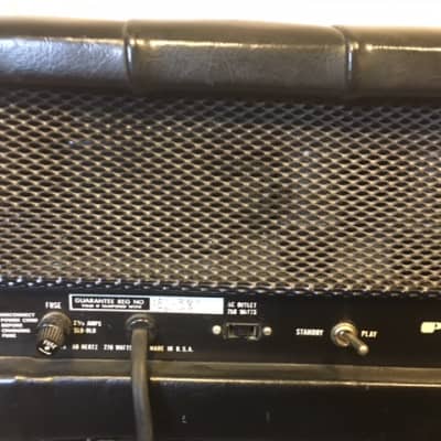 Plush PRB 1000S Amp and Cabinet early 1970's Black Padded image 11