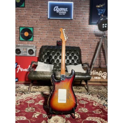 Fender CUSTOM SHOP STRATOCASTER LIMITED EDITION ROASTED 61 SUPER HEAVY RELIC 3 TONS SUNBURST 2023 - Super Heavy relic Aged 3 Tons sunburst image 6