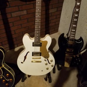 Rare Epiphone Pearl White 335 Dot Royale Free Shipping Reverb