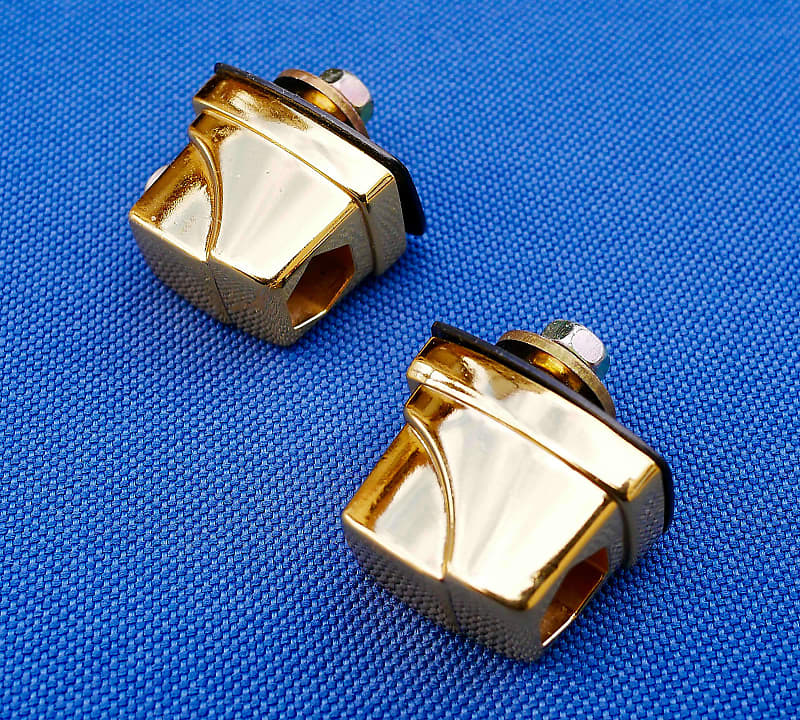 Yamaha Maple Custom Gold Lugs Pack Of 2 Swiwel On Bottom Rare image 1