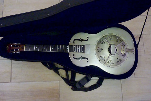 Hot Rod Steel Resonator 12 Fret Duolian with National Pickup 2014 Distressed Finish