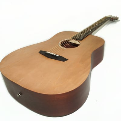 Trembita Brand New Seven 7 Strings Acoustic Guitar, Sand Natural Wood made in Ukraine Beautiful sound image 3