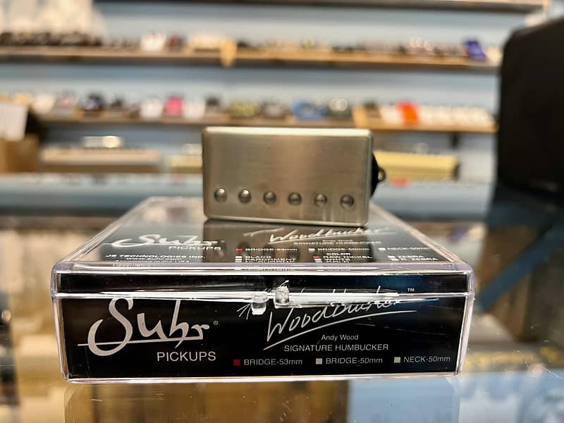 Suhr Woodbucker Bridge 50mm Raw Nickel Pickup