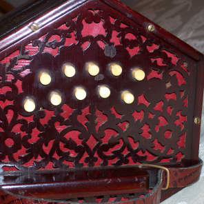 Tidder 20 Button Anglo Concertina 1890's? Rosewood image 6