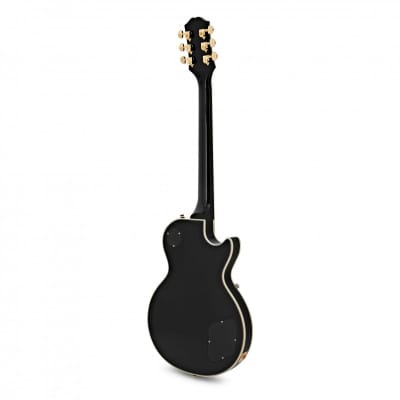 Epiphone Original Collection Les Paul Custom Ebony Guitar Left Hand image 6