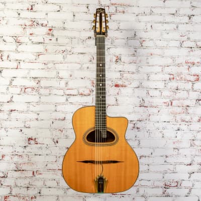 Dell Arte Gypsy Jazz Acoustic-Electric Guitar, Natural w/ Case x955 (USED) image 2