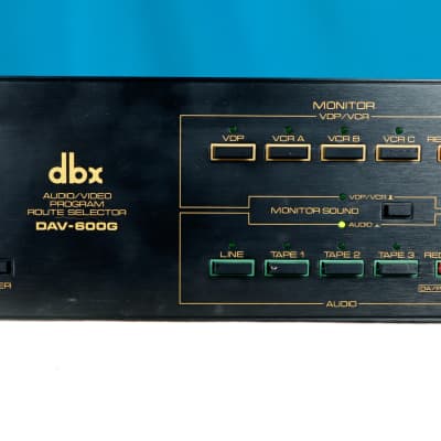 MINT 1988 dbx DAV-600G 7-Input Audio/Video Router Switch Selector w/ Orig Boxes + Manual image 2