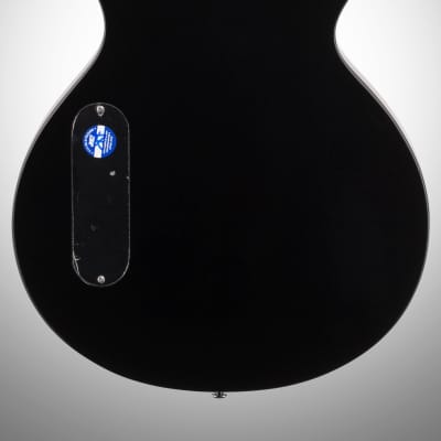ESP LTD TL-6 Thinline 6 Acoustic-Electric Guitar, Black image 6