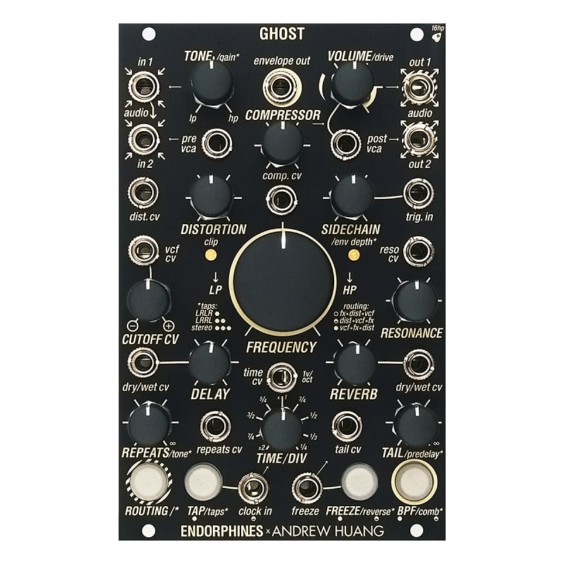 Endorphin.es Ghost Eurorack Audio Processor Module (Black) image 1