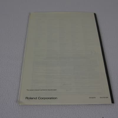 Roland VK-8M Owner's manual - Original Paper