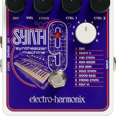 Electro-Harmonix SYNTH9 Synthesizer Machine Pedal w/ EHX Power Supply! image 1