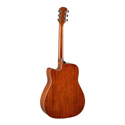 Yamaha A1M VN Folk Cutaway Acoustic Electic Guitar - Mahogany - Vintage Natural image 3